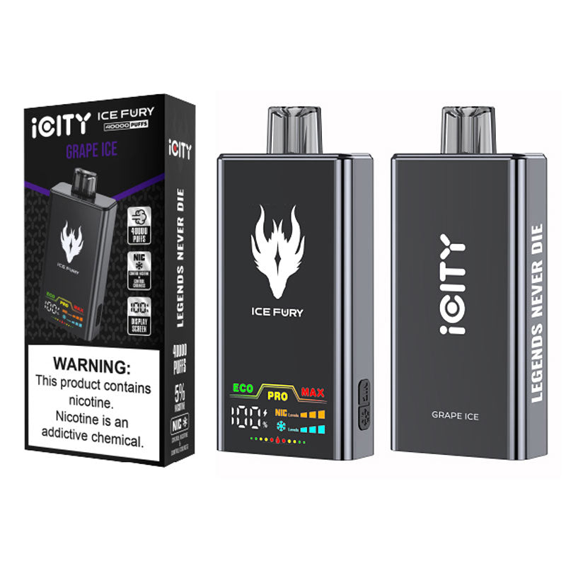 Kit jetable iCity ICE FURY 40K 900mAh 26ml (40000 Puffs)