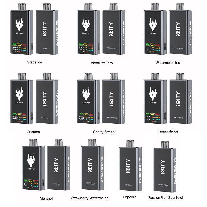 Kit jetable iCity ICE FURY 40K 900mAh 26ml (40000 Puffs)