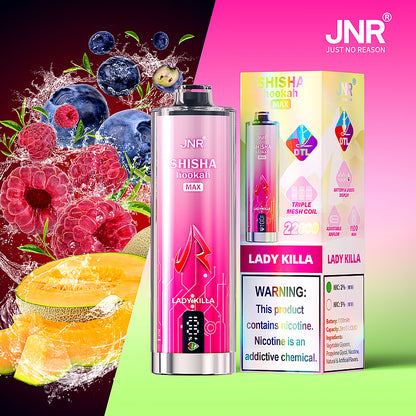 Kit jetable JNR Shisha Hookah Max 22000 Puffs DTL