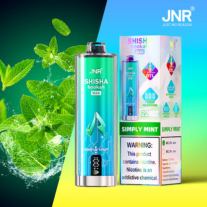 Kit jetable JNR Shisha Hookah Max 22000 Puffs DTL