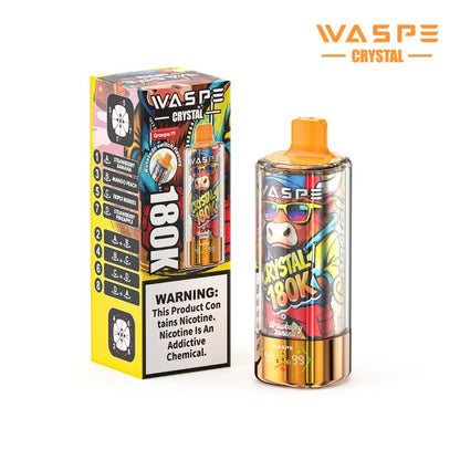 Kit jetable WASPE Crystal 8-in-1 180K 180000 Puffs 68ml
