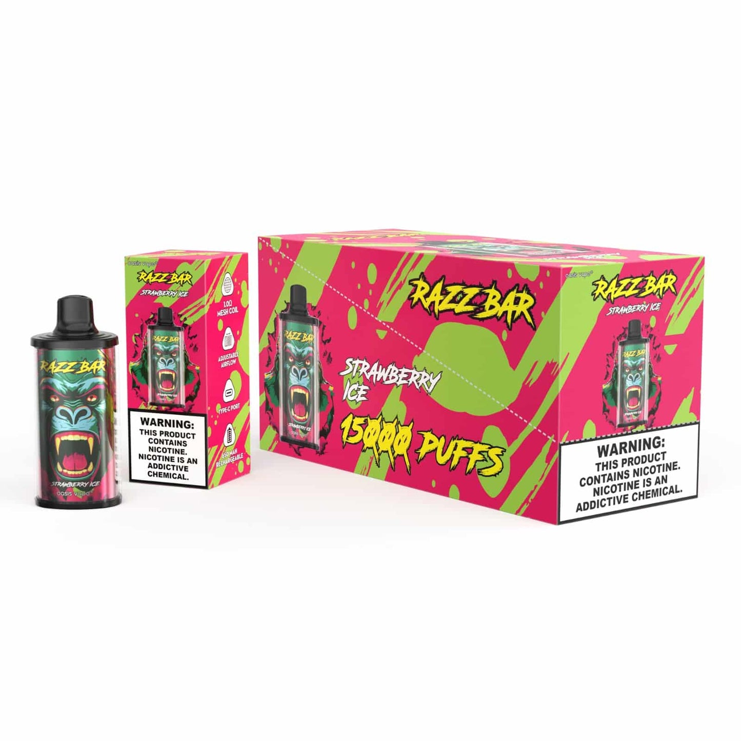Kit jetable Razz Bar 15K 15000 Puffs