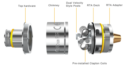 RÉSISTANCE CLEITO 120 RTA - ASPIRE