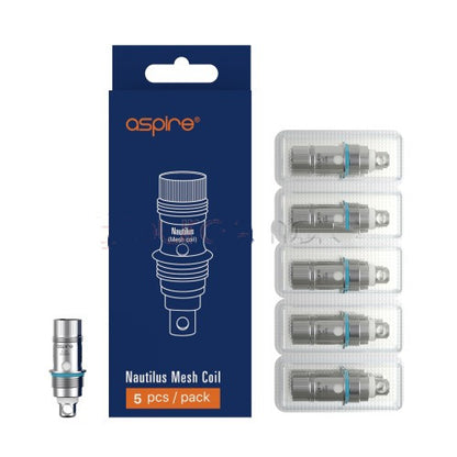 Bobines série Aspire Nautilus Mesh et BVC (noyau vertical inférieur) pour kit Nautilus 2 & Zelos & Nautilus Mini & Nautilus & K3 & Nautilus 2S & Nautilus 3 - 5pcs/pack