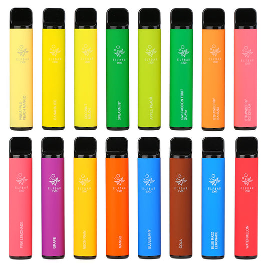 [Offre spéciale] Kit Elf Bar 1500 Puffs Cigarette Electronique jetable 850mAh (20mg)