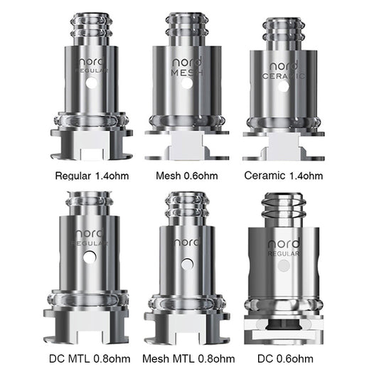 Résistance Nord - Smok pour Priv N19 Kit, Vape Pen Nord 19 kit, Vape Pen Nord 22 Kit, Nord Aio 19 Kit, Nord Aio 22 Kit, Alike Kit, Nord 2 Kit, Fetch Mini Kit, RPM40 Kit, Nord Kit, Nord 50W Kit ,Nord Pro Kit ,Stick N18 Kit 5pcs/pack