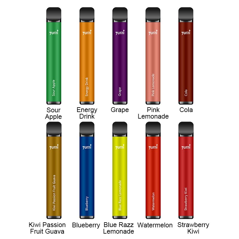 [Offre spéciale] YUMI Bar 900 PUFF cigarette electronique jetable kit 450mAh 2ml (20mg)