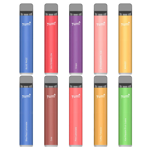 [Clearance sale] YUMI Bar 1500 PUFF Cigarette électronique jetable Kit 850mAh 4.8ml (0mg)