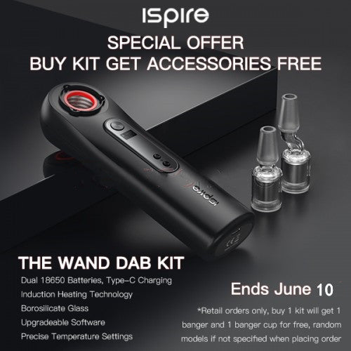 Ispire The Wand Dab Kit double 18650(Accessoires gratuits)
