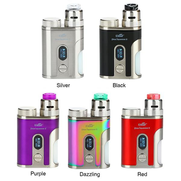 Kit Squonk Pico Squeeze 2 100W avec Coral 2 RDA - Eleaf (Rouge)