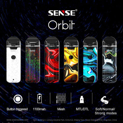 Kit Pod Orbit - Sense 1100mAh & 2.5ml