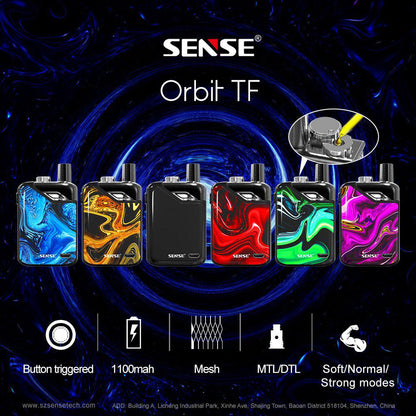 Kit Pod Orbit TF - Sense 1100mAh & 3ml