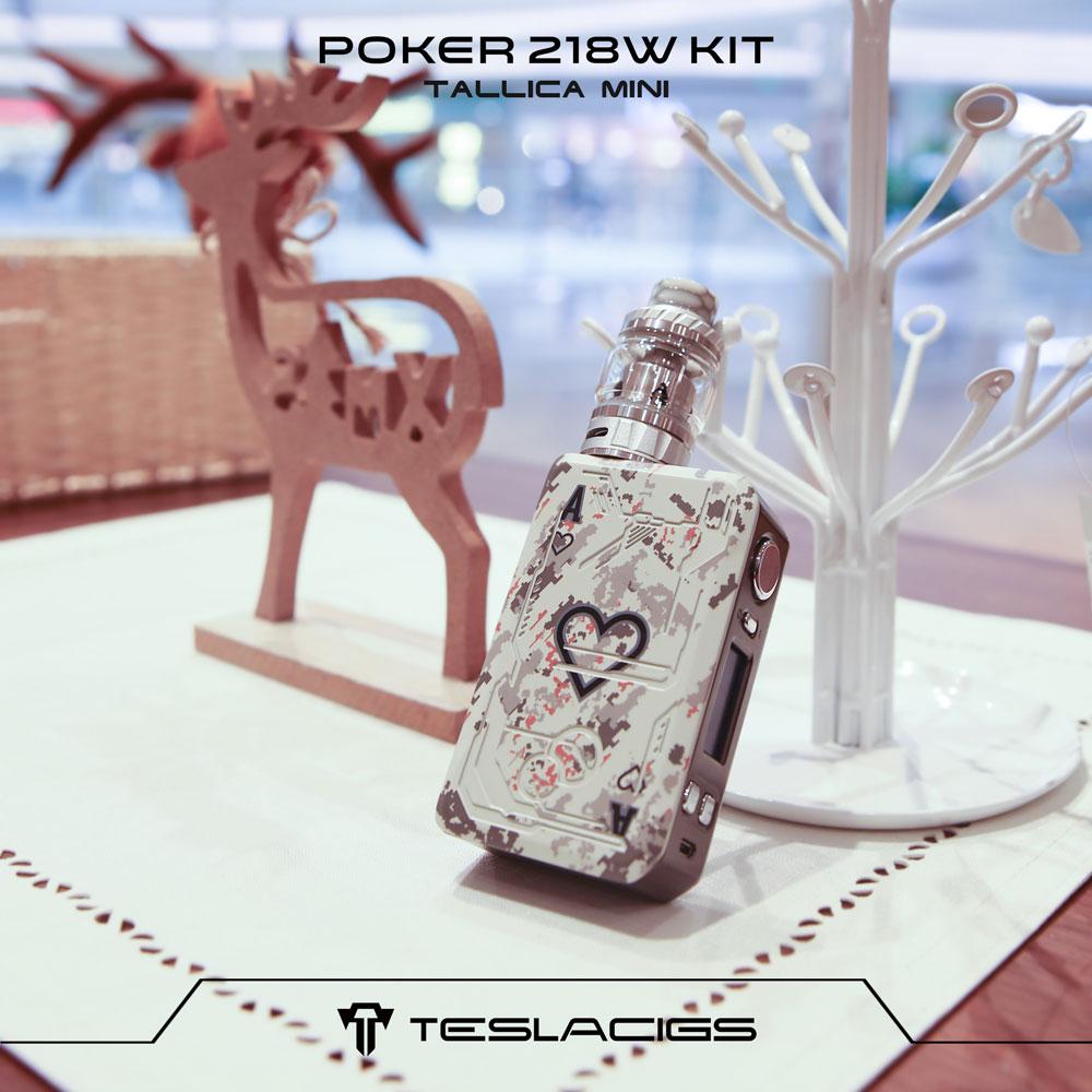 Kit Poker 218 - Teslacigs avec Resin Tallica Mini Tank 4ml-6ml